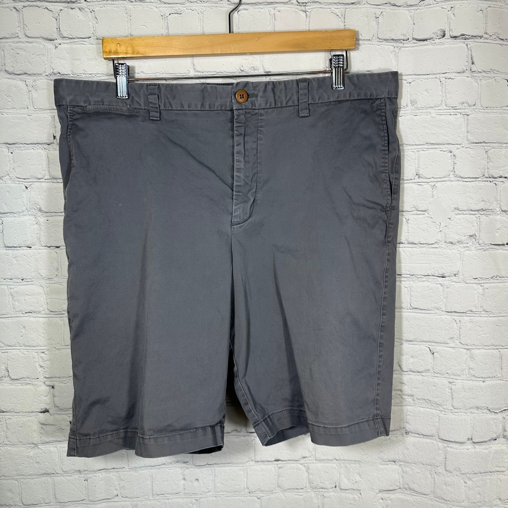 Tommy Bahama Boracay Shorts Mens 40 Gray‎ Cotton Stretch Chino Flat Front Casual